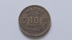 Maroc , 10 Francs 1952 foto