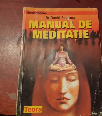 MANUAL DE MEDITATIE DAVID FONTANA foto