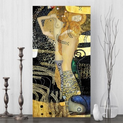 Tablou abstract cover Gustav Klimt, 40x80cm, calitate deosebita, Nou! foto