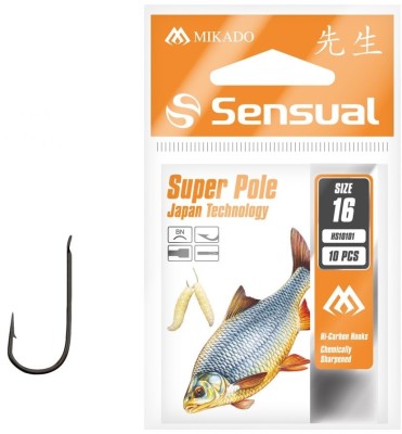 Carlige Mikado Sensual Super Pole Bn, Nr.18, 10buc/plic foto