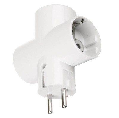 Triplu stecher schuko ceramic 16A 230V foto