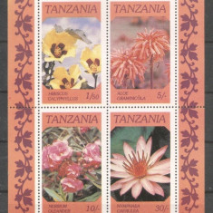 Tanzania 1986 Flowers, perf. sheetlet, MNH S.044