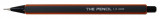 Creion Mecanic Penac The Pencil, Rubber Grip, 1.3mm, Varf Plastic - Corp Gri
