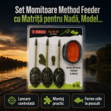 Set Momitoare Method Feeder cu Matriță pentru Nadă, Model 130405