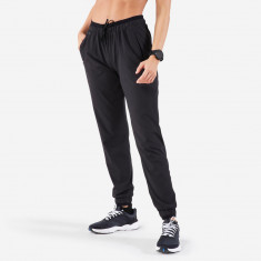 Pantalon respirant Alergare Jogging Run Dry Negru Damă