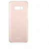 Husa Originala Clear Corver Samsung Galaxy S8 Plus Pink + Cablu de date Cadou, Roz