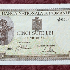 Romania, bancnota 500 Lei 1941, stare foarte buna, seria U/9 0507090
