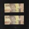 Set Indonezia 2 x 5000 rupii rupiah 2016 unc semnaturi diferite