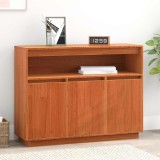 Cumpara ieftin Bufet cu depozitare cu ușă Maro 104.5 x 34 x 80 cm Lemn de brad solid