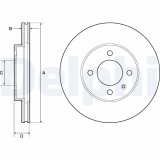 DELPHI BG2455 Disc frana
