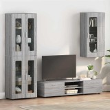 VidaXL Cabinet suspendat sonoma gri 55 x 29 x 100 cm Lemn compozit 880227