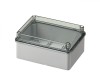 Doza aplicata transparenta 150x110x70mm IP56 pentru distributie jonctiune ABS rezistenta UV fara presetupe margini netede, Elettrocanali