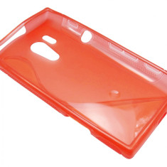 Husa silicon S-line rosie pentru Sony Xperia Acro HD IS12S (Hayate)