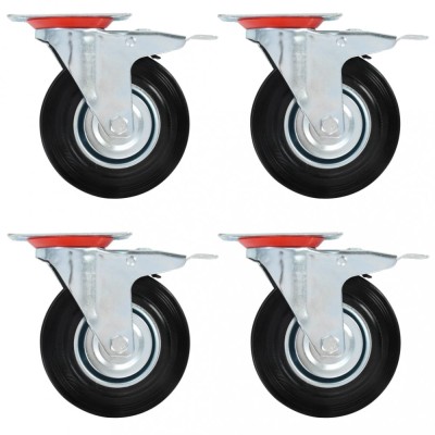 vidaXL Roți pivotante, 16 buc., 125 mm 277978 foto