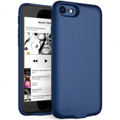 Husa Baterie Ultraslim iPhone 7/iPhone 8, iUni Joyroom 2800mAh, Blue foto