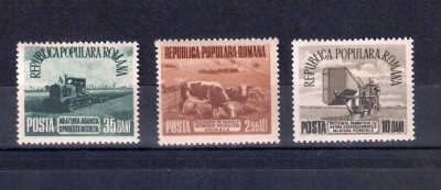 ROMANIA 1953 - AGRICULTURA SOCIALISTA, MNH - LP 357 foto