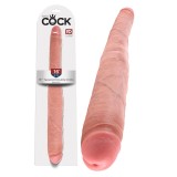 King Cock 16 Tapered Double Dildo Flesh (DB)