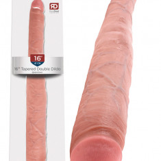 King Cock 16 Tapered Double Dildo Flesh