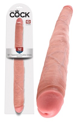 King Cock 16 Tapered Double Dildo Flesh (DB) foto