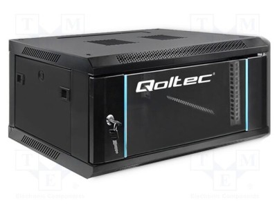 Carcasă tablou rack 19&amp;quot; 4U neagră QOLTEC 450mm x 600mm foto