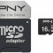 PNY 16GB Turbo Performance (Video 4K) micro SDHC + Adaptor 80/40MB/s UHS-I, Class 10 U3