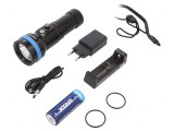 Lanternă Subacvatică LED 2500lm D26 Short Set 26650
