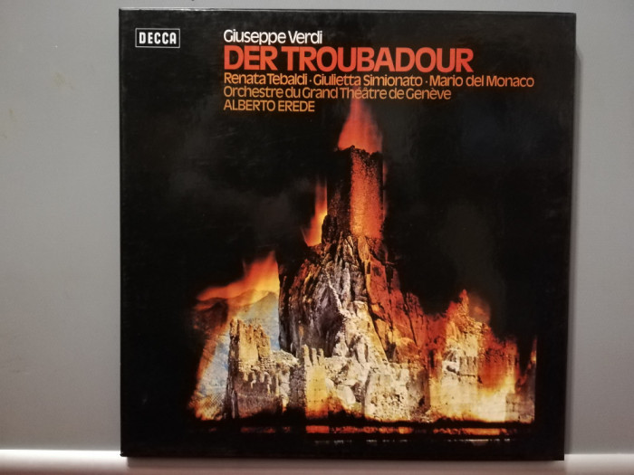 Verdi &ndash; Troubadour &ndash; 3LP Box (1978/Decca/RFG) - VINIL/NM+