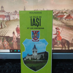 La ville de Iași et les environs, Roumanie, hartă și text în franceză, 1986, 109