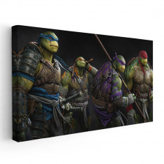 Tablou afis Testoasele Ninja desene animate 2199 Tablou canvas pe panza CU RAMA 30x60 cm