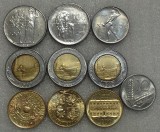 P1. Italia 10 lire 1980 + 50 1962 + 100 1975 1979 FAO + 200 1990 1993 1994 + 500 1982 1987 1990 multe aUNC **