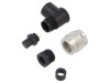 Conector M9 mufă mamă IP67 PIN: 2 aurit