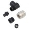 Conector M9 mufă mamă IP67 PIN: 2 aurit