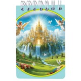 Carnet cu spira 7 x 10.5 cm, 50 foi veline, Paradis