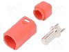 Conector alimentare DC, 500V, 1 pini, seria AS250, {{Dimensiune pin}}. AMASS - AS250M RED