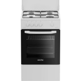 Aragaz pe gaz Arctic AGM5501FL, 4 arzatoare, Iluminare interioara, Safety Plus, Alb