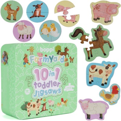 Puzzle progresiv Toddler 10 in 1, Boppi - Ferma foto