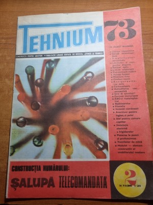 revista tehnium februarie 1973 foto