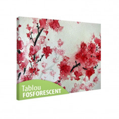 Tablou fosforescent Flori de cires foto