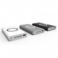 Baterie Externa Wireless si USB Qi Power Bank 10000 foto