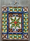 Placa decorativa din ceramica Corund (Korond), Pall Arpad 2009