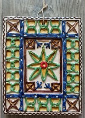Placa decorativa din ceramica Corund (Korond), Pall Arpad 2009