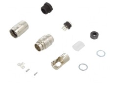 Conector M16 Mufă Tată Lipire pe Cablu 7 PIN 300V Drept