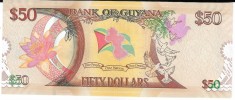 Bancnota 50 dollars 2016, UNC - Guyana