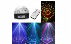 Glob Disco cu MP3 Player, boxe incorporate, cititor de stick USB foto