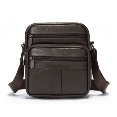 Geanta barbati, BUSY LDY&amp;GTM&reg; Ancorn, piele naturala, compartimente multiple, de mana, maro