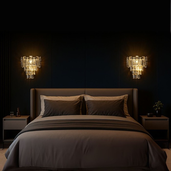 Aplica Cristal BELMONTE, 3x E14, Transparent ModernLight Concept
