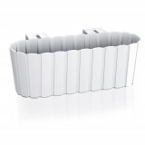 Jardiniera decorativa, suport plastic, alb, 4.9 L, 38.3x21.2x13 cm, Boardee Hook Old