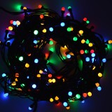 Instalatie Craciun Liniara 20m, 180 LED V8 Mat Multicolor, 8 Functii, Interior/Exterior, Brad, Casa, Gradina