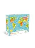 Puzzle - Harta lumii (100 piese)