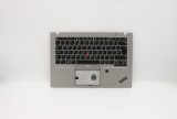 Carcasa superioara cu tastatura palmrest Laptop, Lenovo, ThinkPad T490S Type 80NX, 80NY, 02HM379, 02HM415, AM1BR000510, iluminata, layout UK